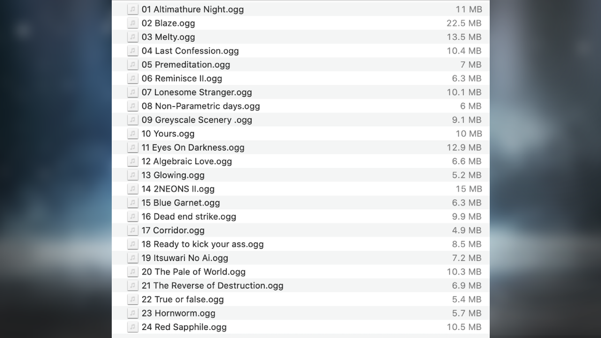 emotional melodies game music ogg list
