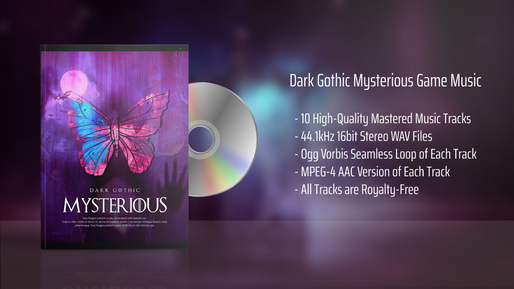 Dark gothic mysterious game music features