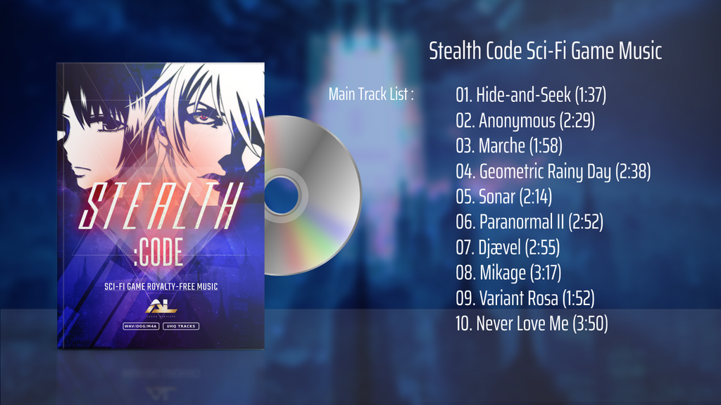 stealth code sci-fi game music main track list