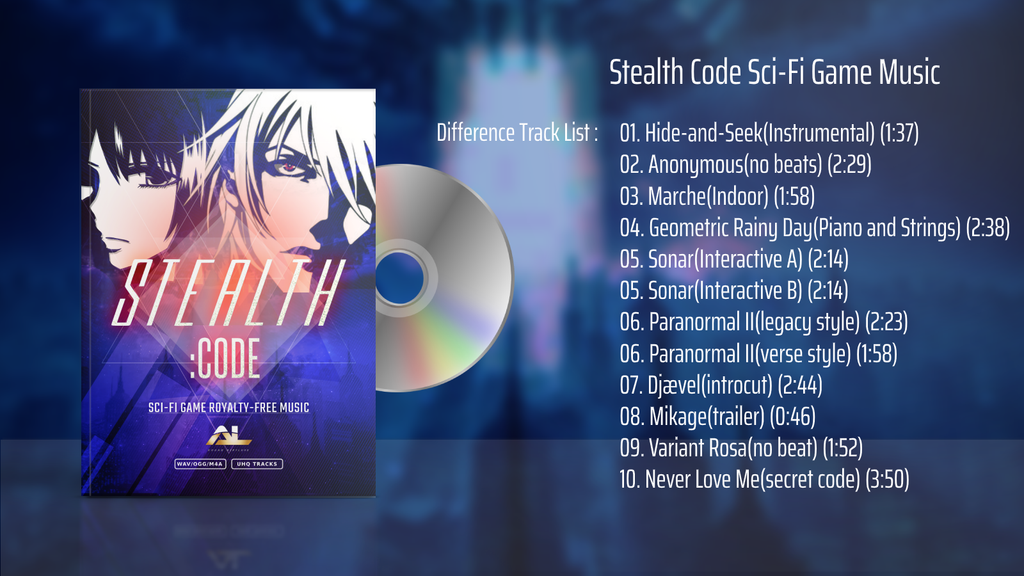 stealth code sci-fi game music difference track list